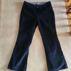 LL Bean Favorite Fit Corduroy Pants Women's 12 Petite Dark Blue. Worn once